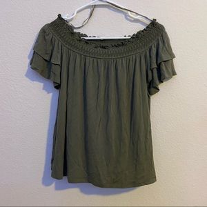 american eagle off the shoulder top